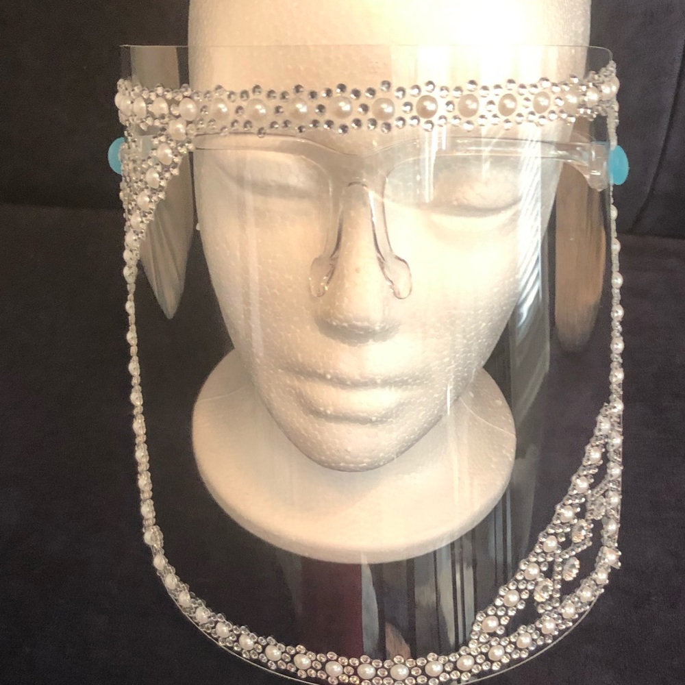Blinged face shield